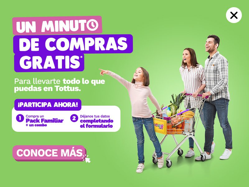 Un minuto de compras gratis