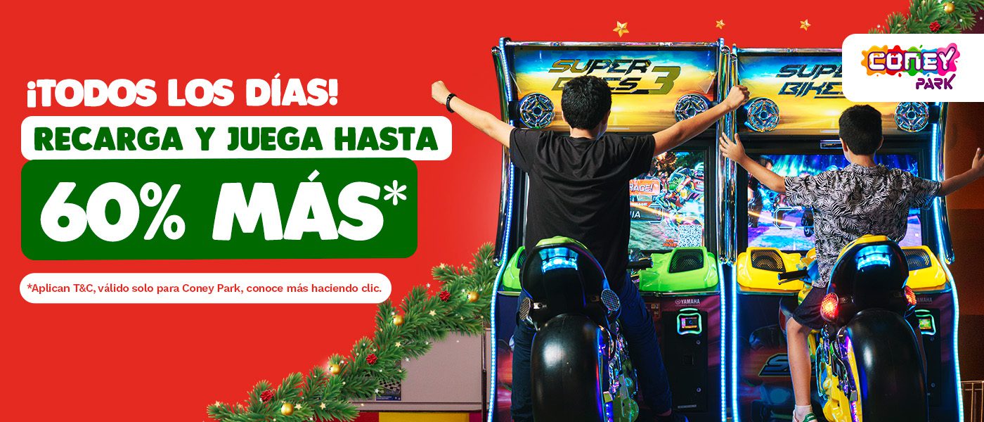 ¡Todos los días! Recarga y juega hasta 60% más