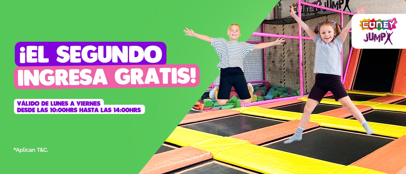 ¡El segundo ingresa gratis!