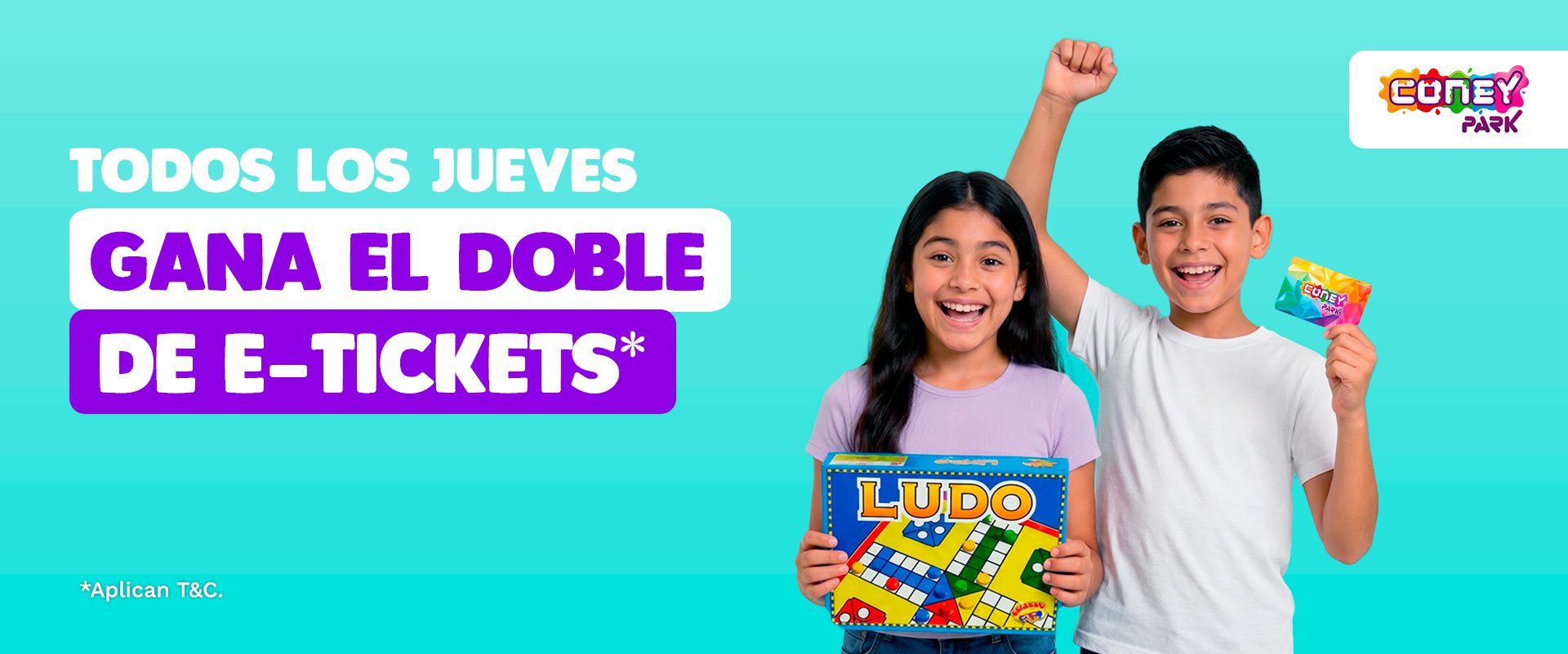 ¡Todos los jueves! Gana el doble de e-tickets