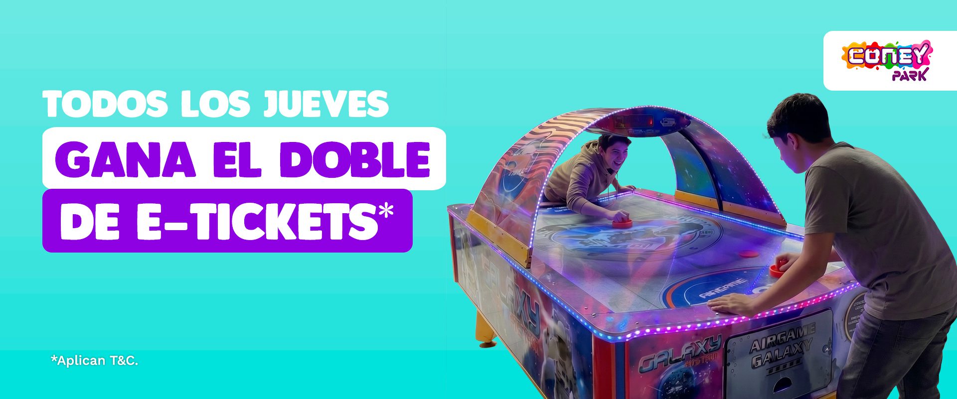 ¡Todos los jueves! Gana el doble de e-tickets